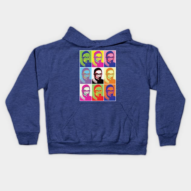 RBG Pop Art Blast Kids Hoodie by skittlemypony